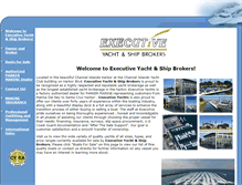 Tablet Screenshot of executiveyachtandship.com